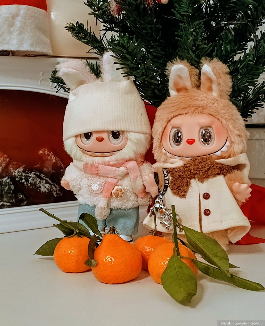 Новогодние мандариновые Лабубу (фото 2)