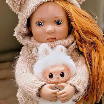 Ха и Маша в январе