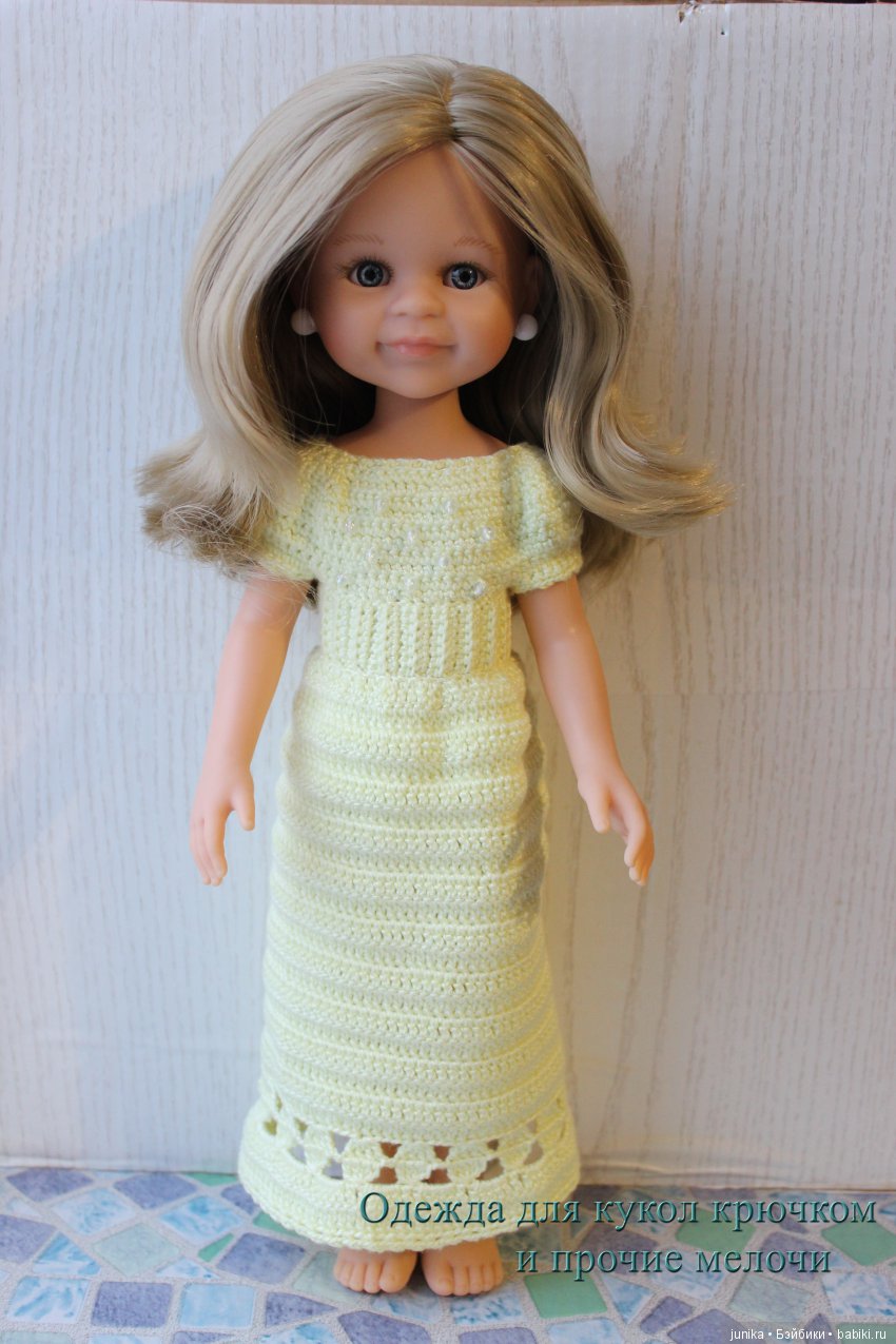 МК Лимонное платье крючком для Паолок