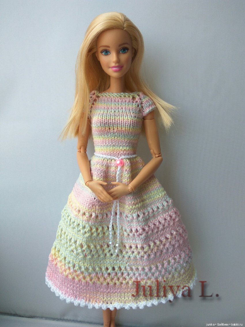 Платье реглан для куклы