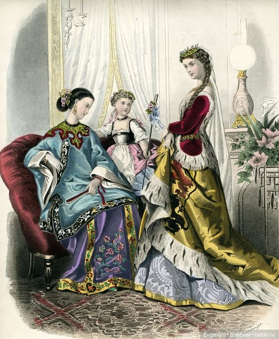 Викторианский маскарад, эдвардианский автохром, модная периодика 19 века и антикварные куклы