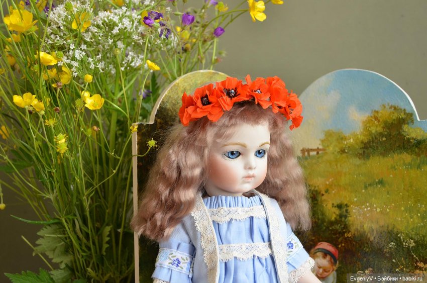 Маленькая леди в голубом — Антикварные куклы Bru (Брю) и реплики: Bru Jne (фото 5)