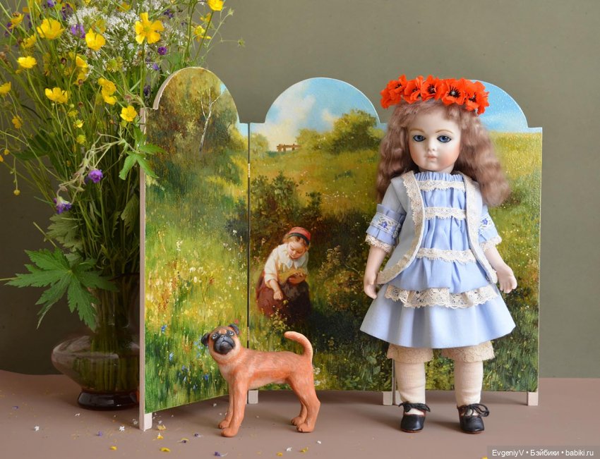 Маленькая леди в голубом — Антикварные куклы Bru (Брю) и реплики: Bru Jne (фото 10)