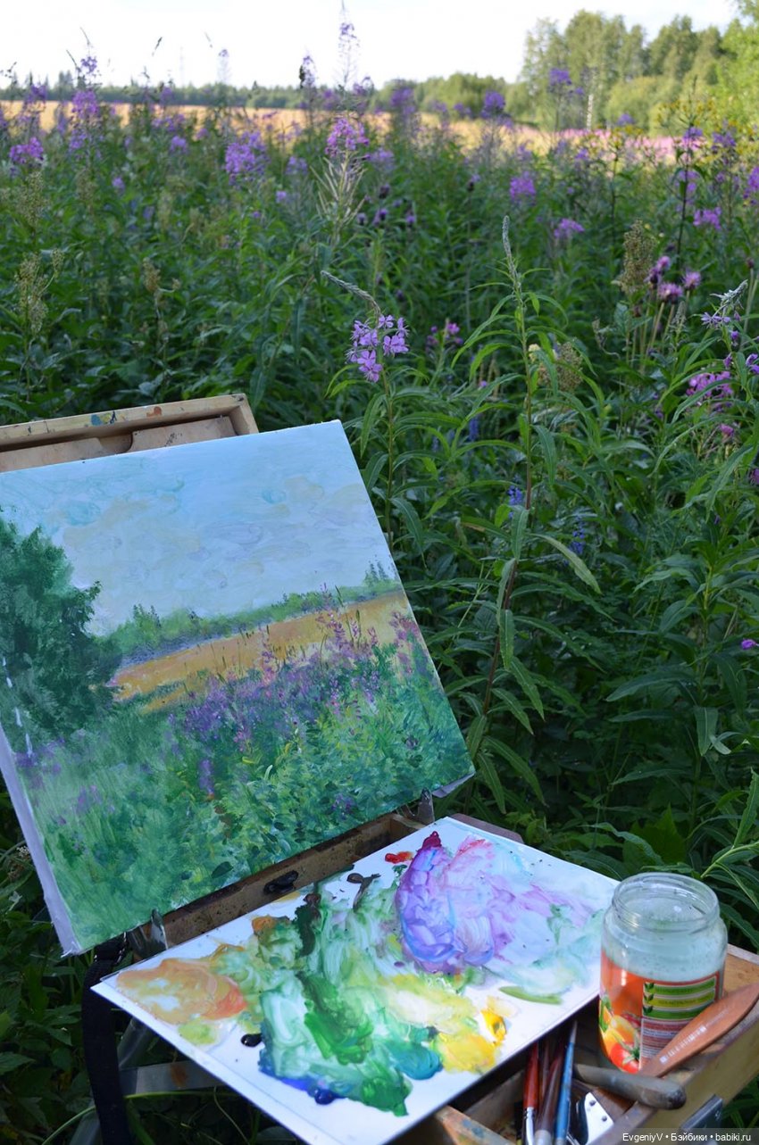 Пленэр вместе с Брю. Как я работаю