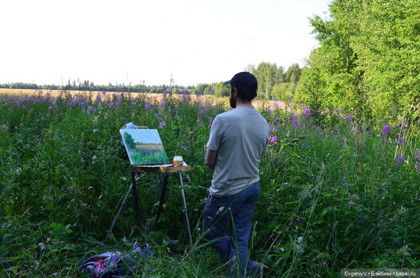 Пленэр вместе с Брю. Как я работаю