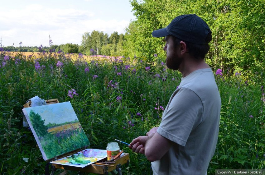 Пленэр вместе с Брю. Как я работаю
