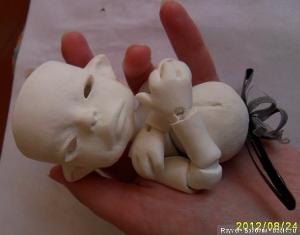 лягушечка Тихиро | Бэйбики Лягушечка Тихиро — Авторские шарнирные куклы своими руками: лепка (фото 9)