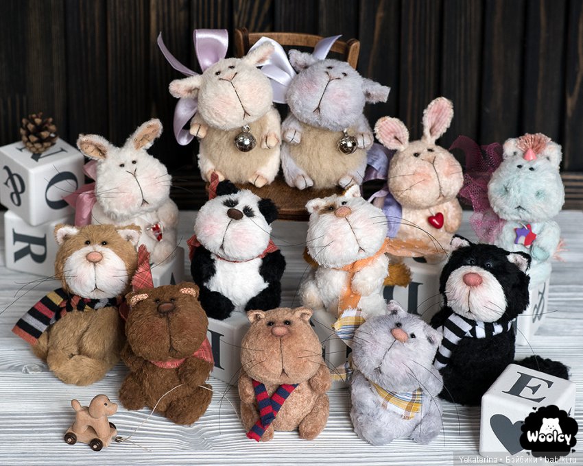 Коллекция Плюшек для выставки Hello Teddy