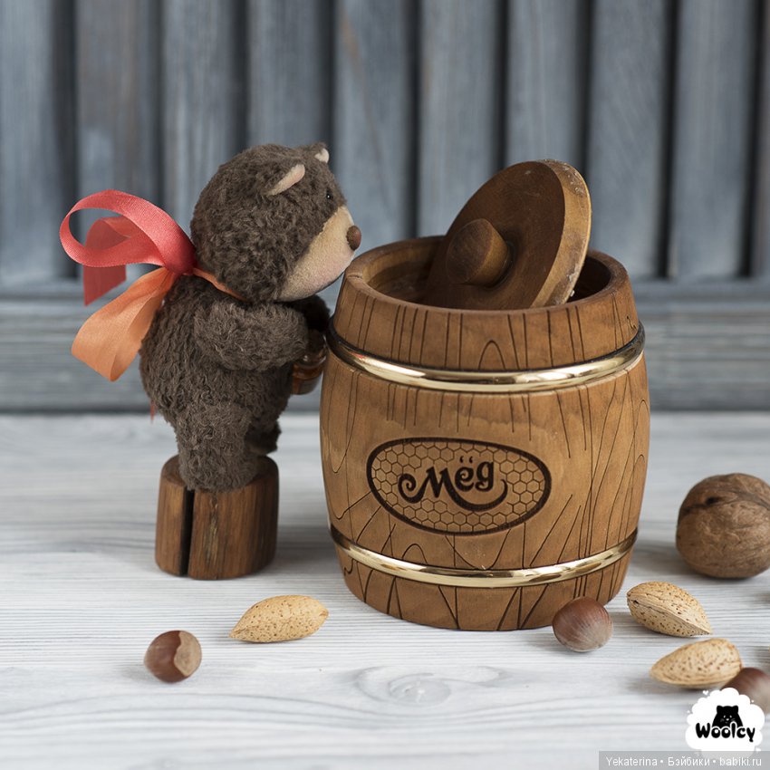 Мишка очень любит мёд — Авторские мишки Тедди и друзья: фото (фото 2)