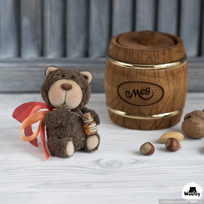 Мишка очень любит мёд — Авторские мишки Тедди и друзья: фото