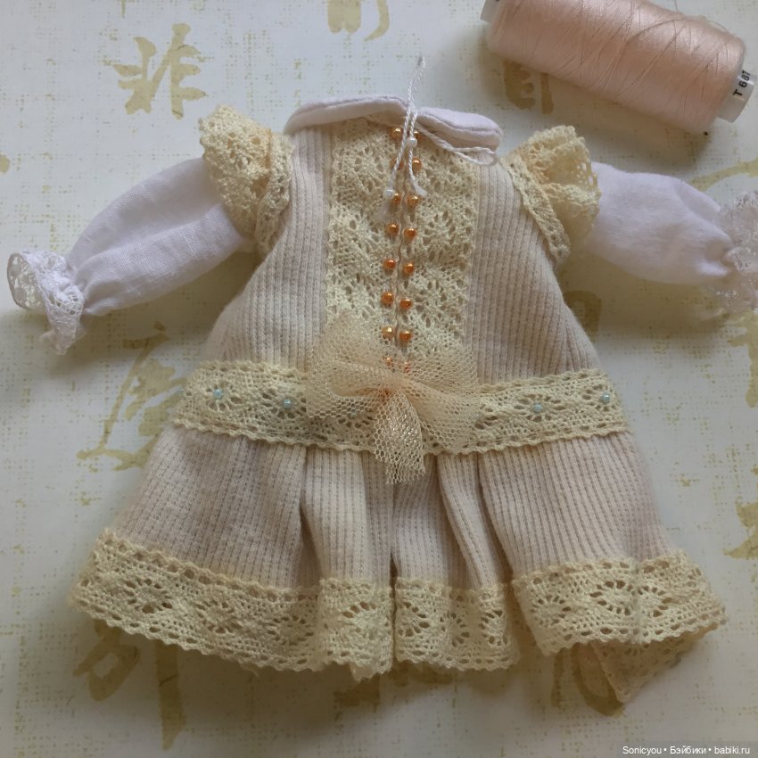 Кукла в антикварном стиле с антикварной головой (фото 3)