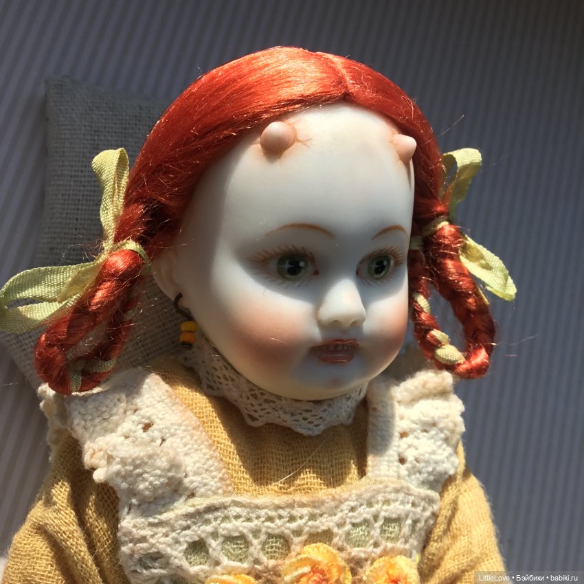 Малышка под старину — Авторские куклы в антикварном стиле: будуарные (фото 8)