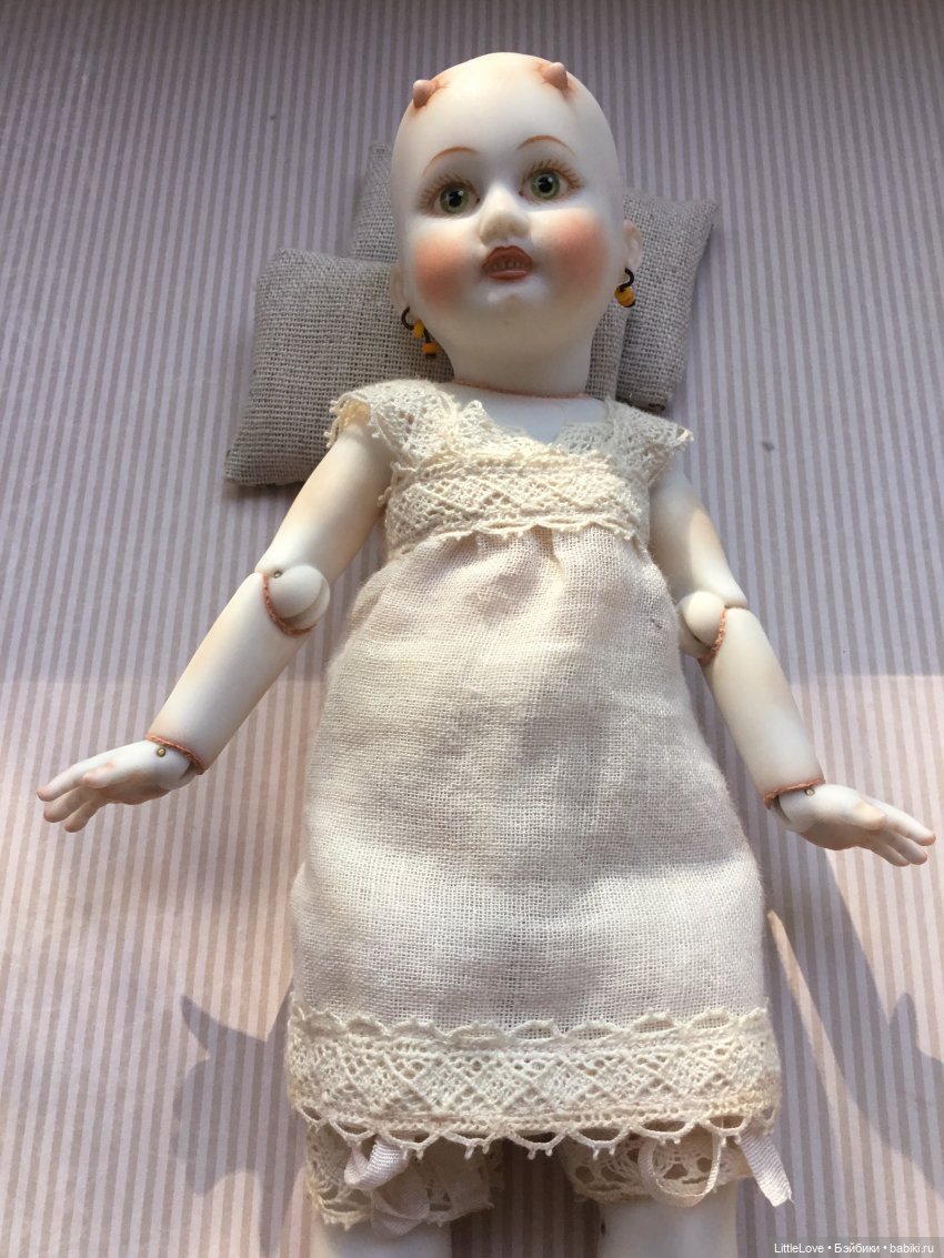 Малышка под старину — Авторские куклы в антикварном стиле: будуарные (фото 2)