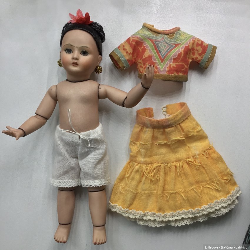 Фантазии на тему Фриды — Авторские куклы в антикварном стиле: будуарные (фото 3)