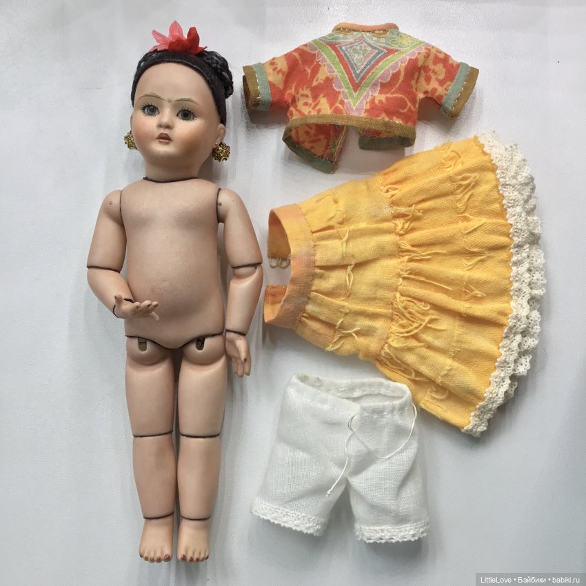 Фантазии на тему Фриды — Авторские куклы в антикварном стиле: будуарные (фото 4)