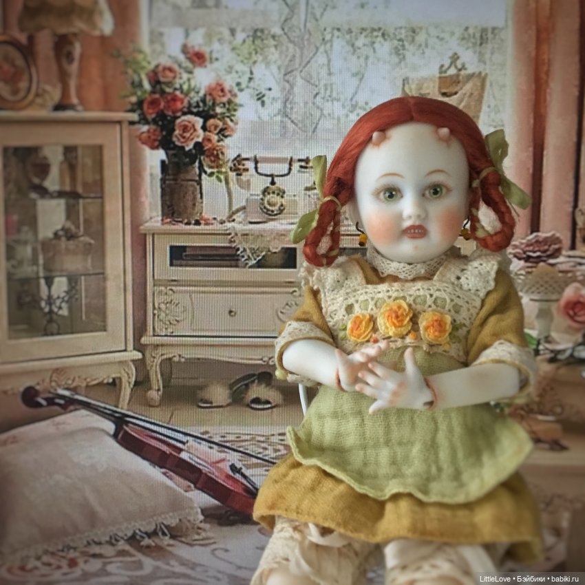 Немного музыки — Авторские куклы в антикварном стиле: будуарные