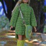 Костюм для Барби "Зеленое яблоко".