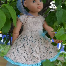 Платье и носочки  для куклы Gotz. Для куклы 45-50 см