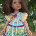 Платье  для куклы Paola Reina "Августина".
