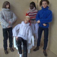 Свитер для Кена. 4 варианта. Одежда для Барби и Кена.