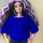 Пуловер для Барби "Королевский синий"
