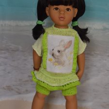 Комплект одежды "Зайка"  для куклы Gotz. Для куклы 45-50 см