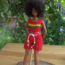 Комплект одежды для Барди "Леди в красном"