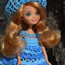 Платье и шляпа  для куклы Ever After High (Эвер Афтер Хай)