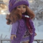 Платье, шапочка,  жилет, шарф и чулки  для Paola Reina.