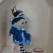 Кукла вязаная "Томочка". Игрушка ручной работы.