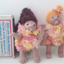 Мини пупсики-тролли. Весеннее настроение