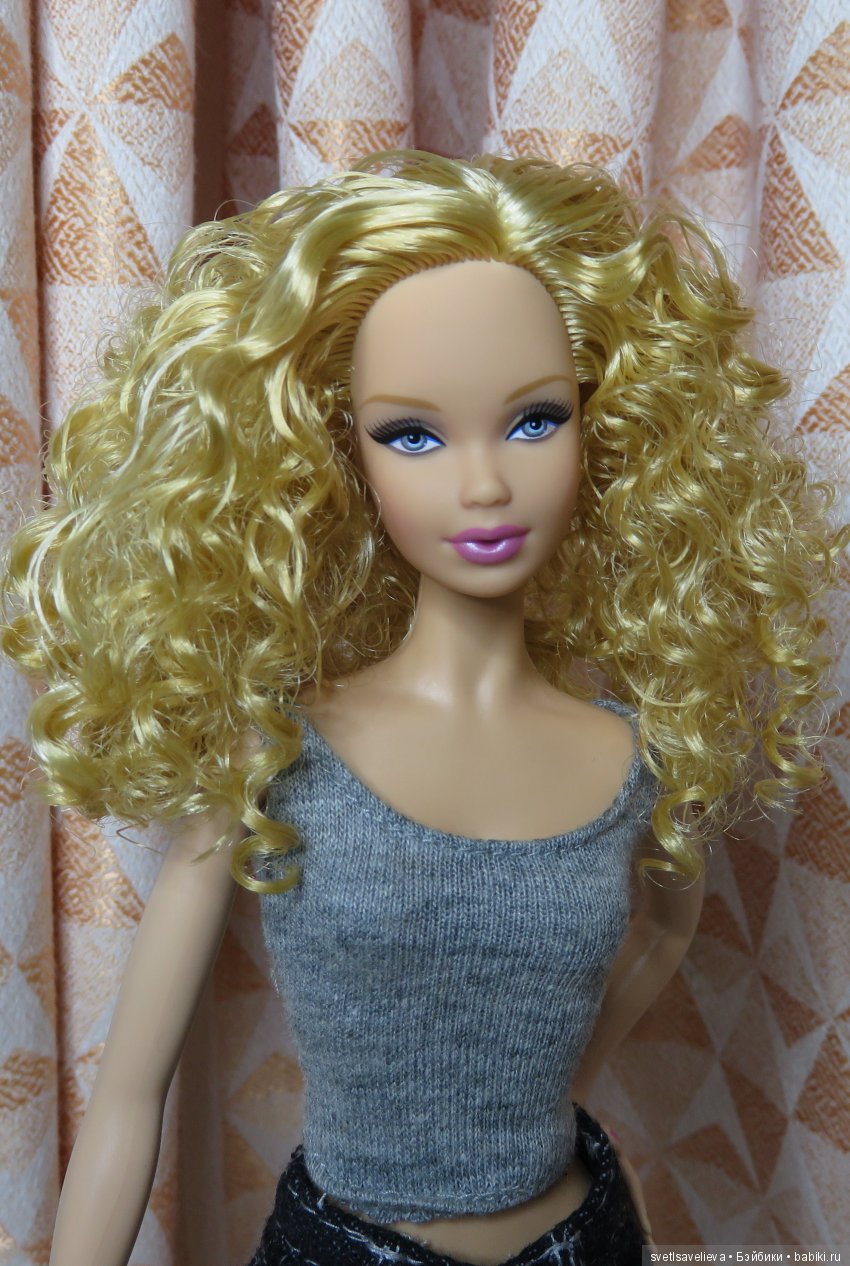 Новый мастер-класс: Прическа для куклы — кудрявые волосы.