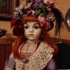 Реплика антикварной куклы от Мери Беннер 73см