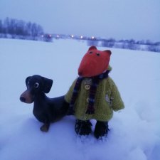 Зимняя прогулка. Приключения лиса Йёргена и такса Олли