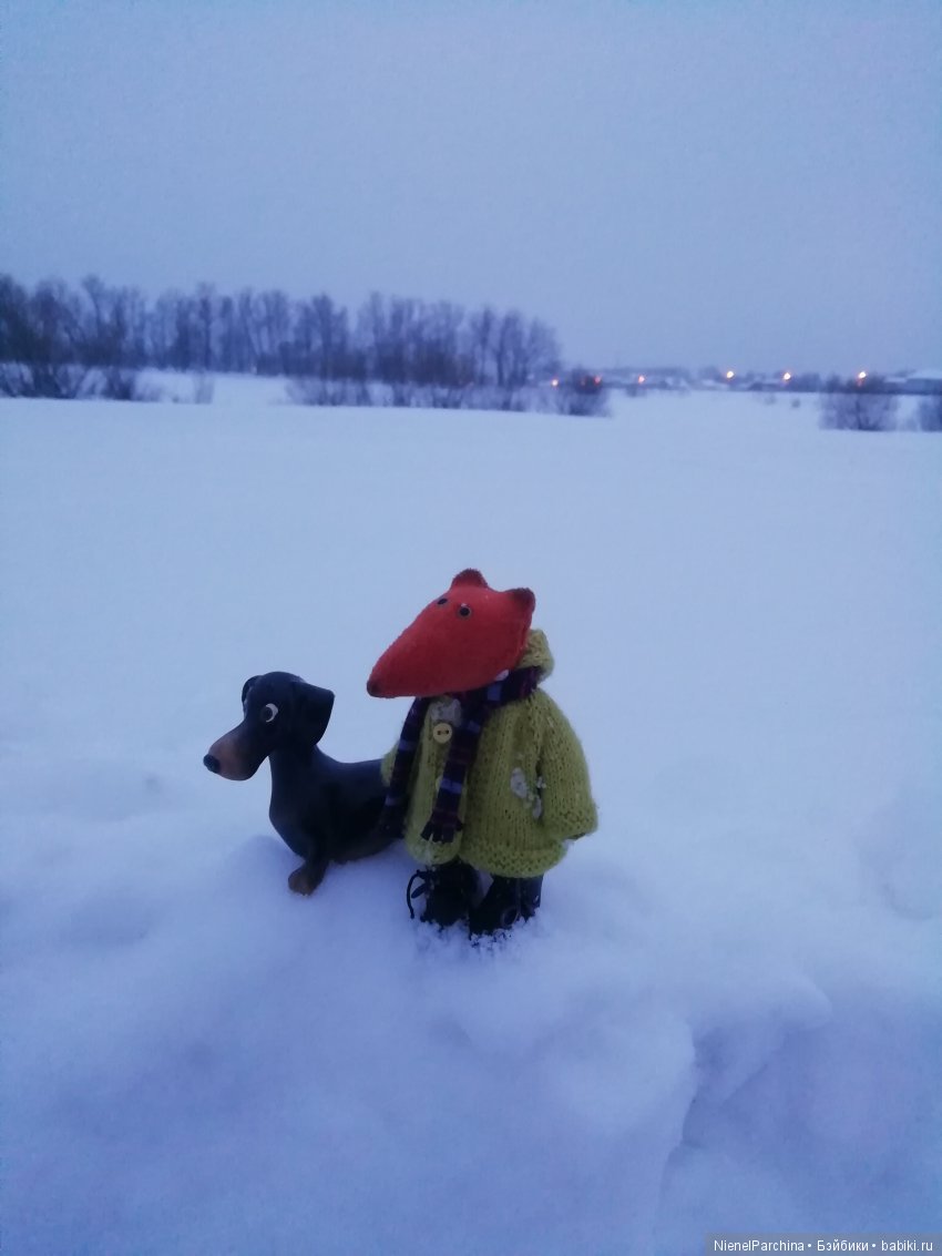 Зимняя прогулка. Приключения лиса Йёргена и такса Олли