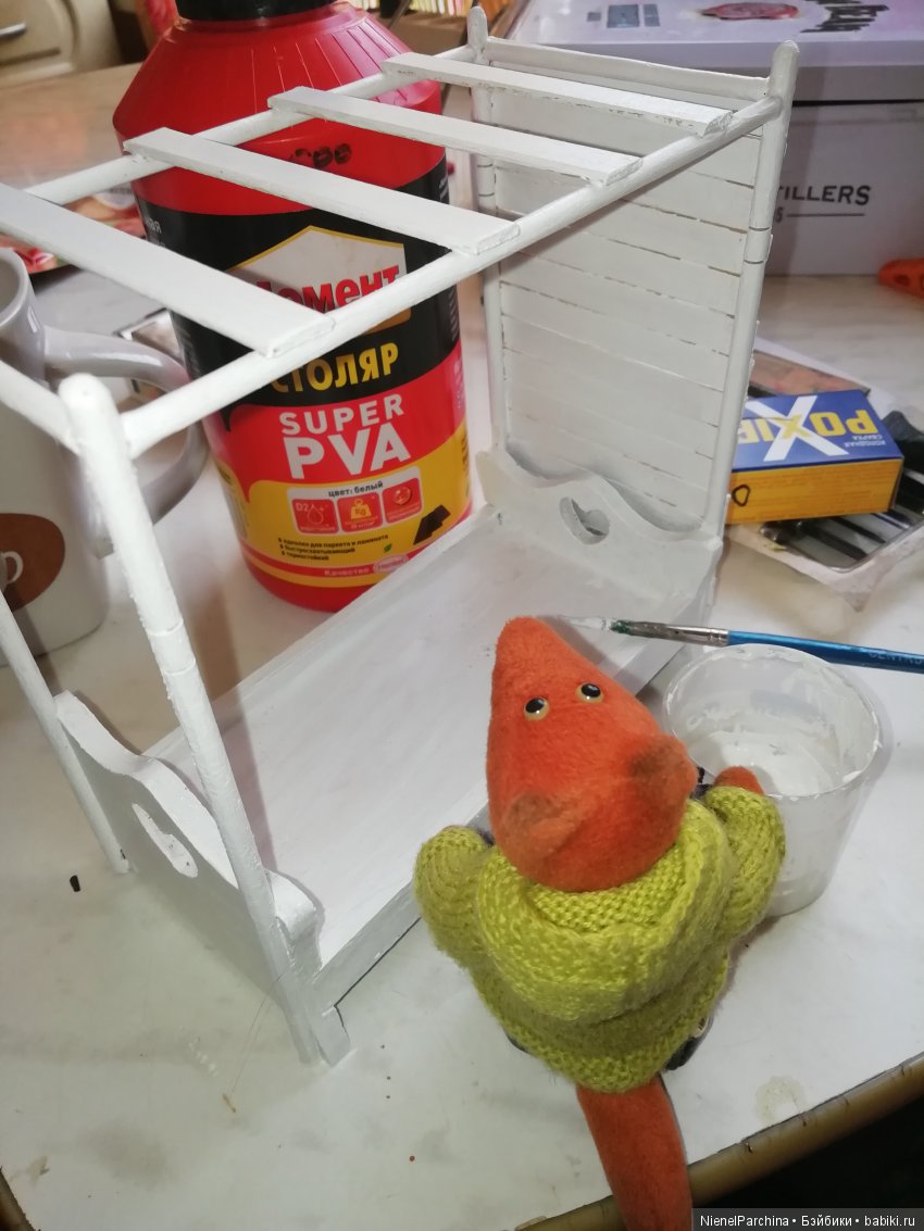 Кровать для Йёргена. Сочиняем , клеим, красим