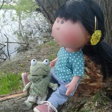 Ёсико и одуванчики, жёлтое, зелёное, май