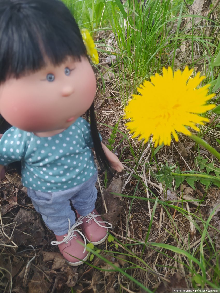 Ёсико и одуванчики, жёлтое, зелёное, май (фото 10)