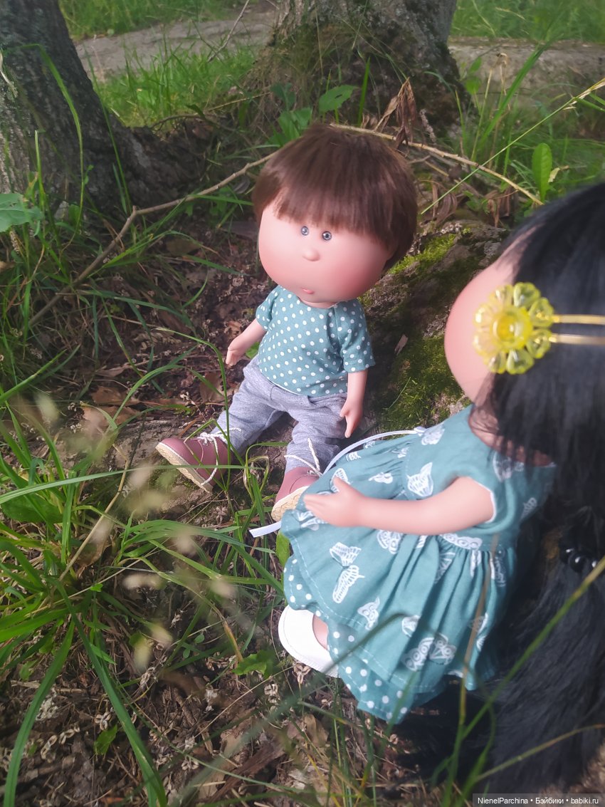 Ёсико показывает Никите пруд