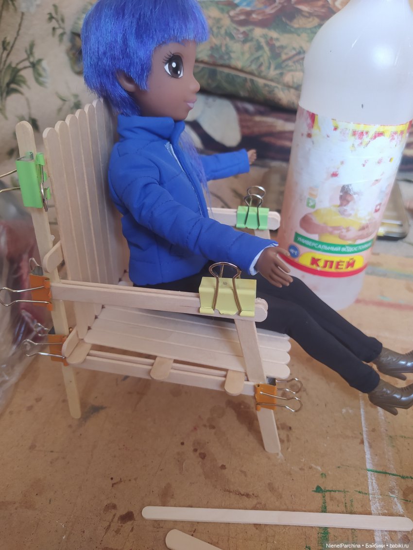 Кресло для кукол 1:6 — Мебель для кукол и домиков: фото (фото 2)