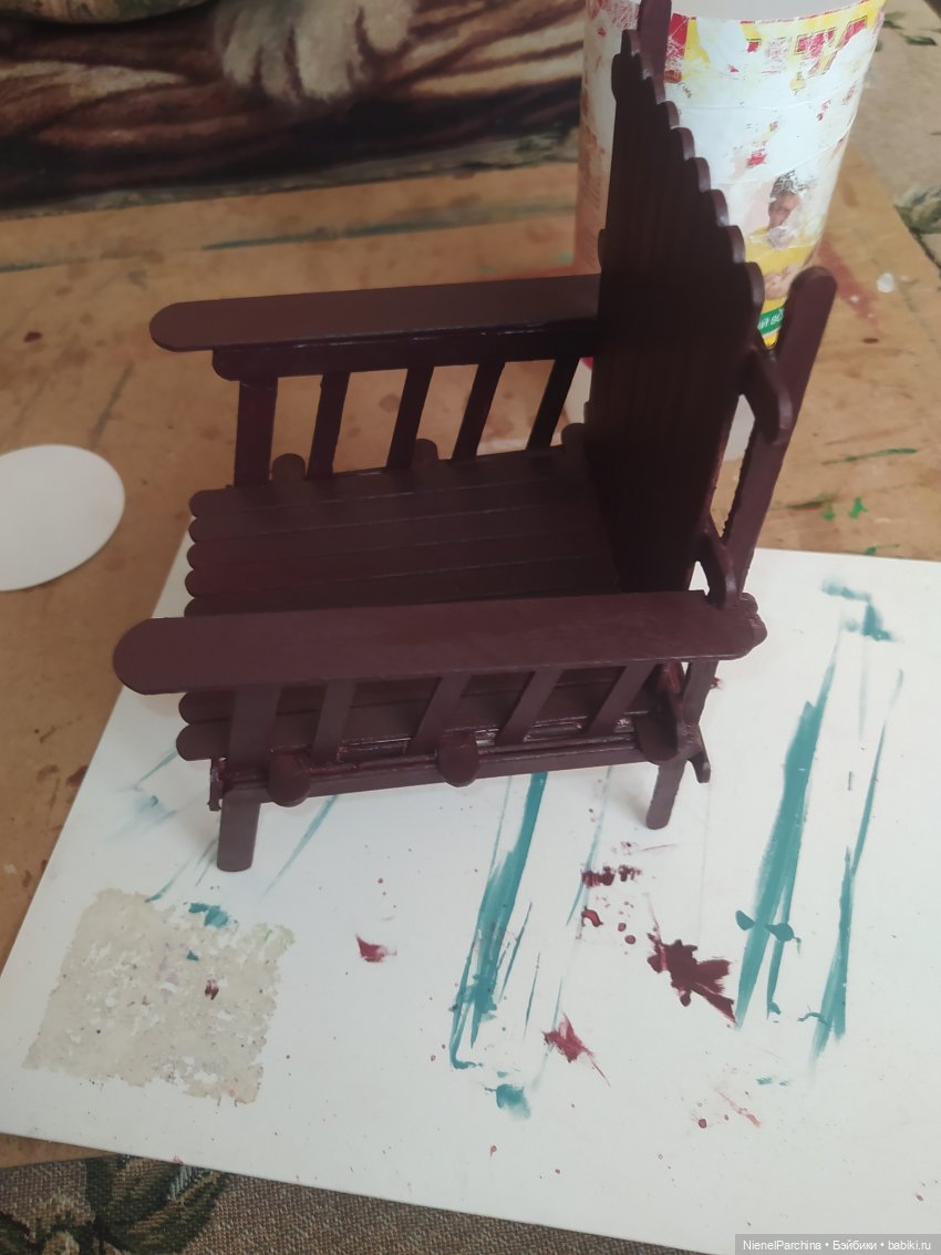Кресло для кукол 1:6 — Мебель для кукол и домиков: фото (фото 3)