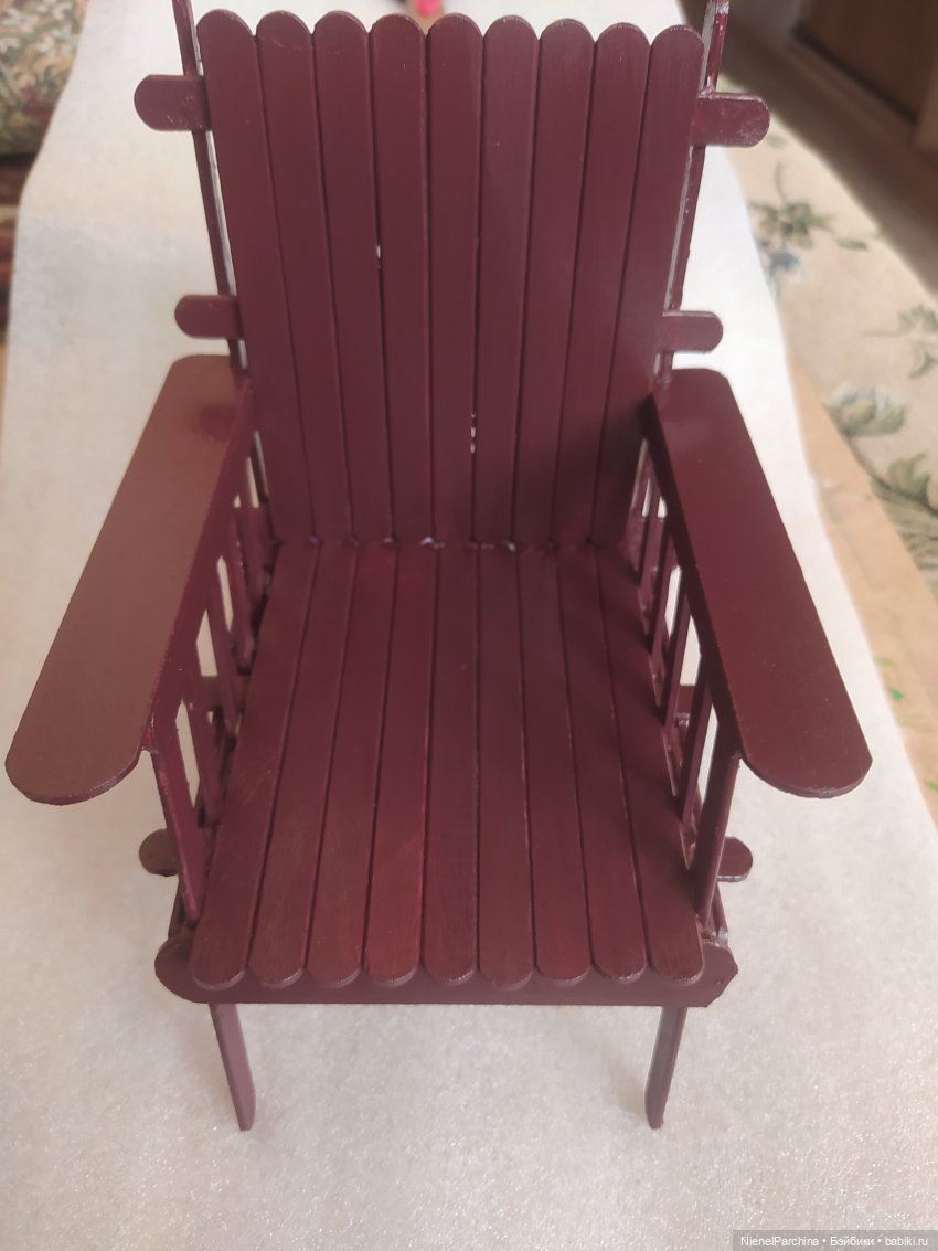 Кресло для кукол 1:6 — Мебель для кукол и домиков: фото (фото 4)