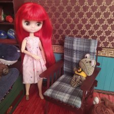 Кресло для кукол 1:6