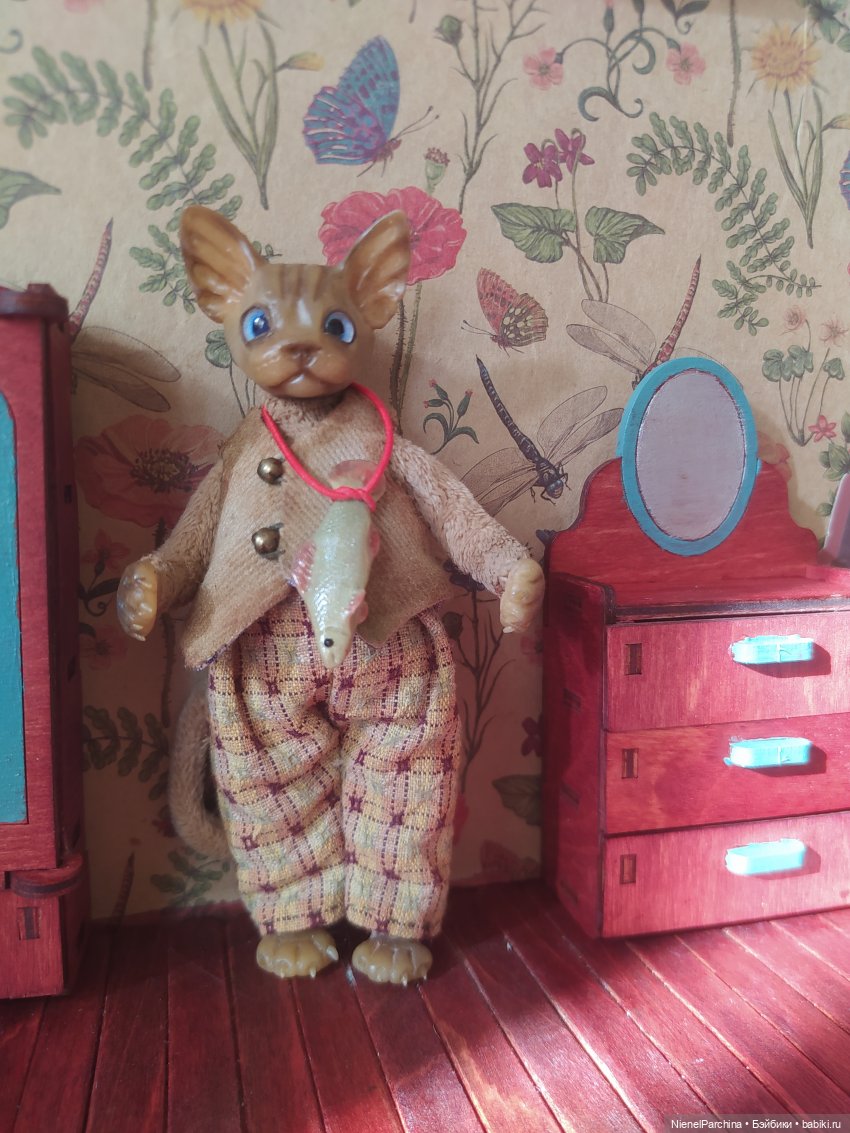 Кот по имени Дерек — Домашние фото авторских игрушек: Тедди