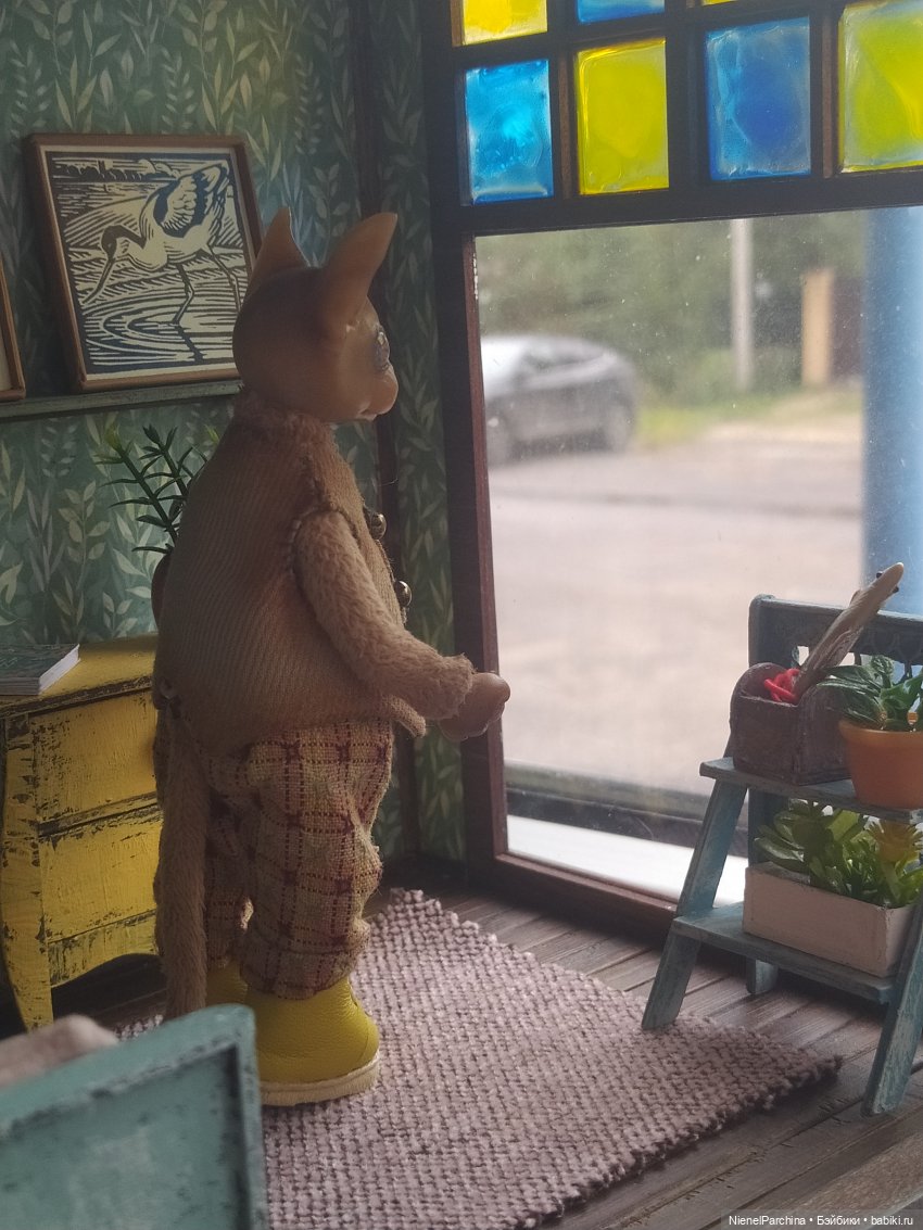 Кот по имени Дерек — Домашние фото авторских игрушек: Тедди