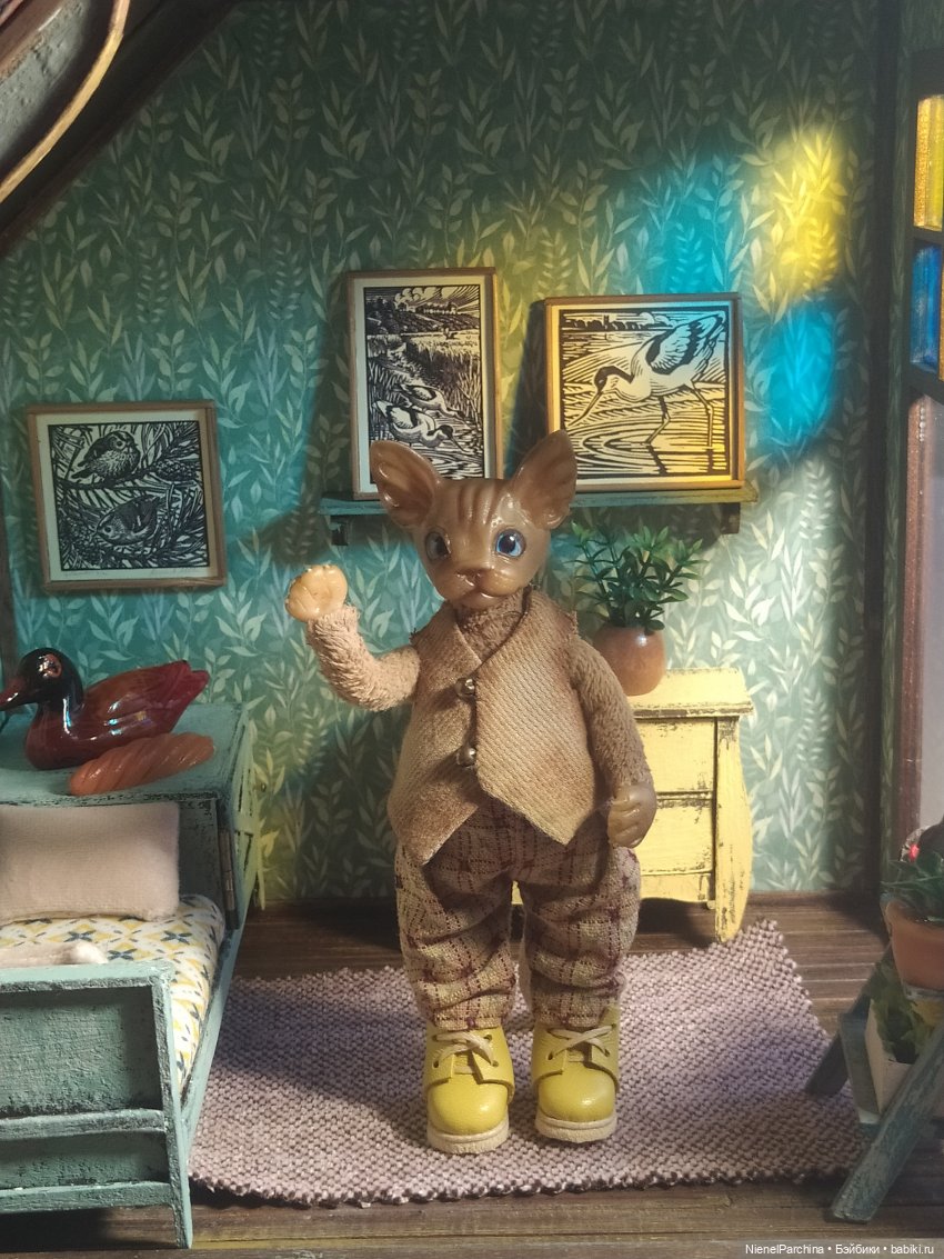 Кот по имени Дерек — Домашние фото авторских игрушек: Тедди