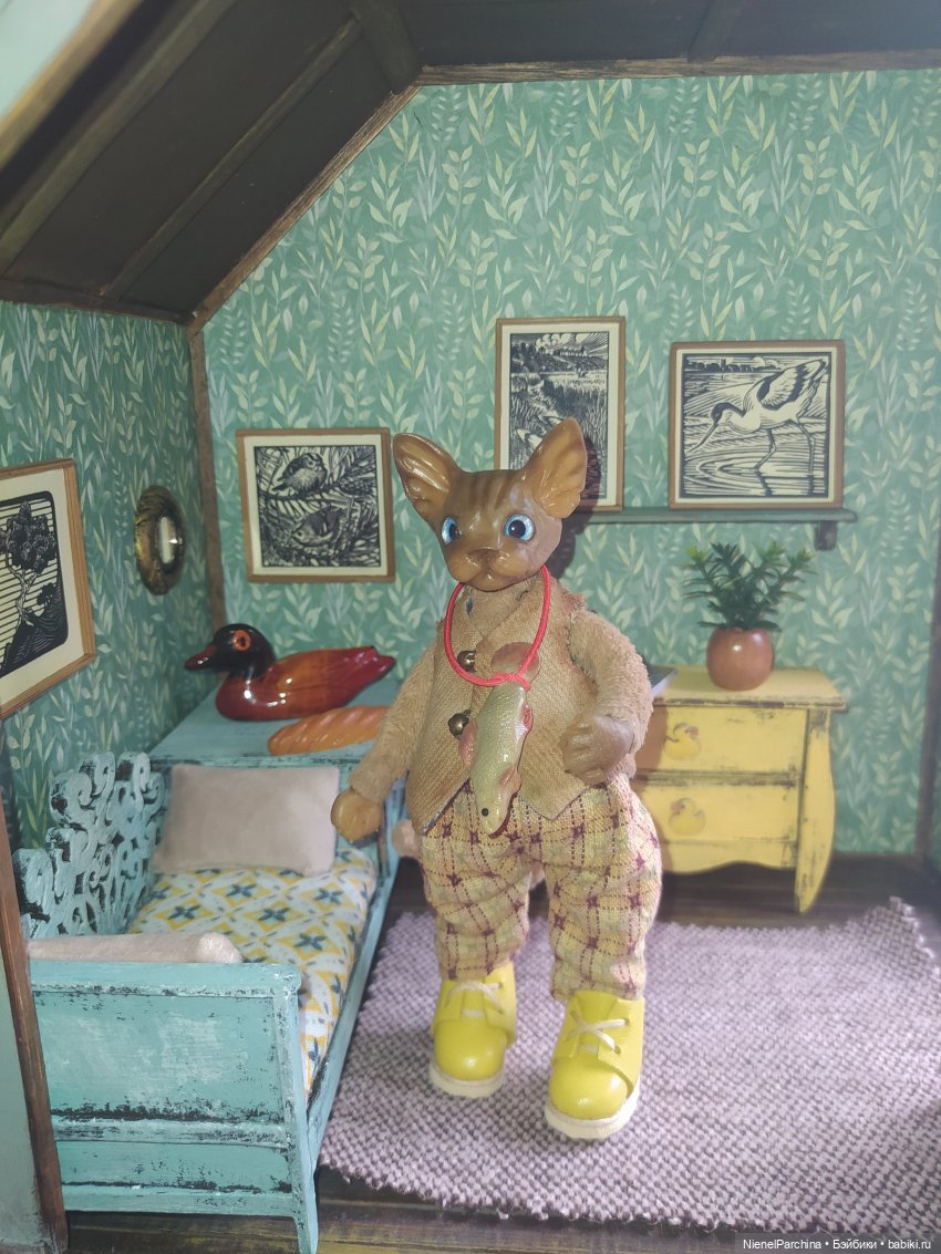 Кот по имени Дерек — Домашние фото авторских игрушек: Тедди (фото 6)