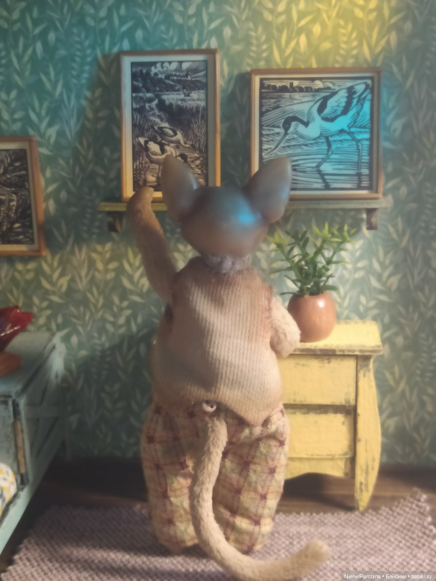 Кот по имени Дерек — Домашние фото авторских игрушек: Тедди