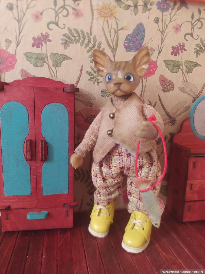 Кот по имени Дерек — Домашние фото авторских игрушек: Тедди (фото 5)