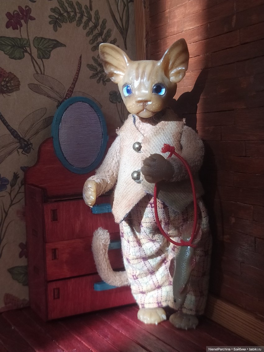 Кот по имени Дерек — Домашние фото авторских игрушек: Тедди (фото 2)